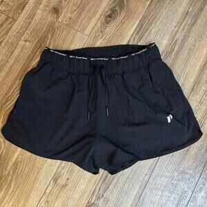 1st Phorm Women’s XL black athletic running shorts with Key Pocket And Lining